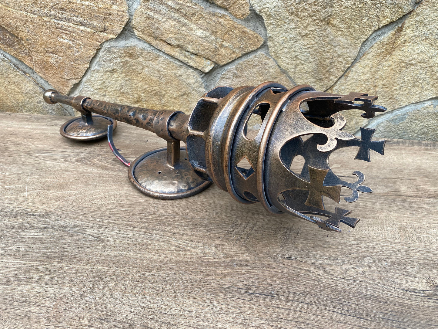 Wall sconce, sconce torch, torch sconce, torch, medieval torch, torch candle holder, wall torch, candle holder, Christmas gift, iron gift