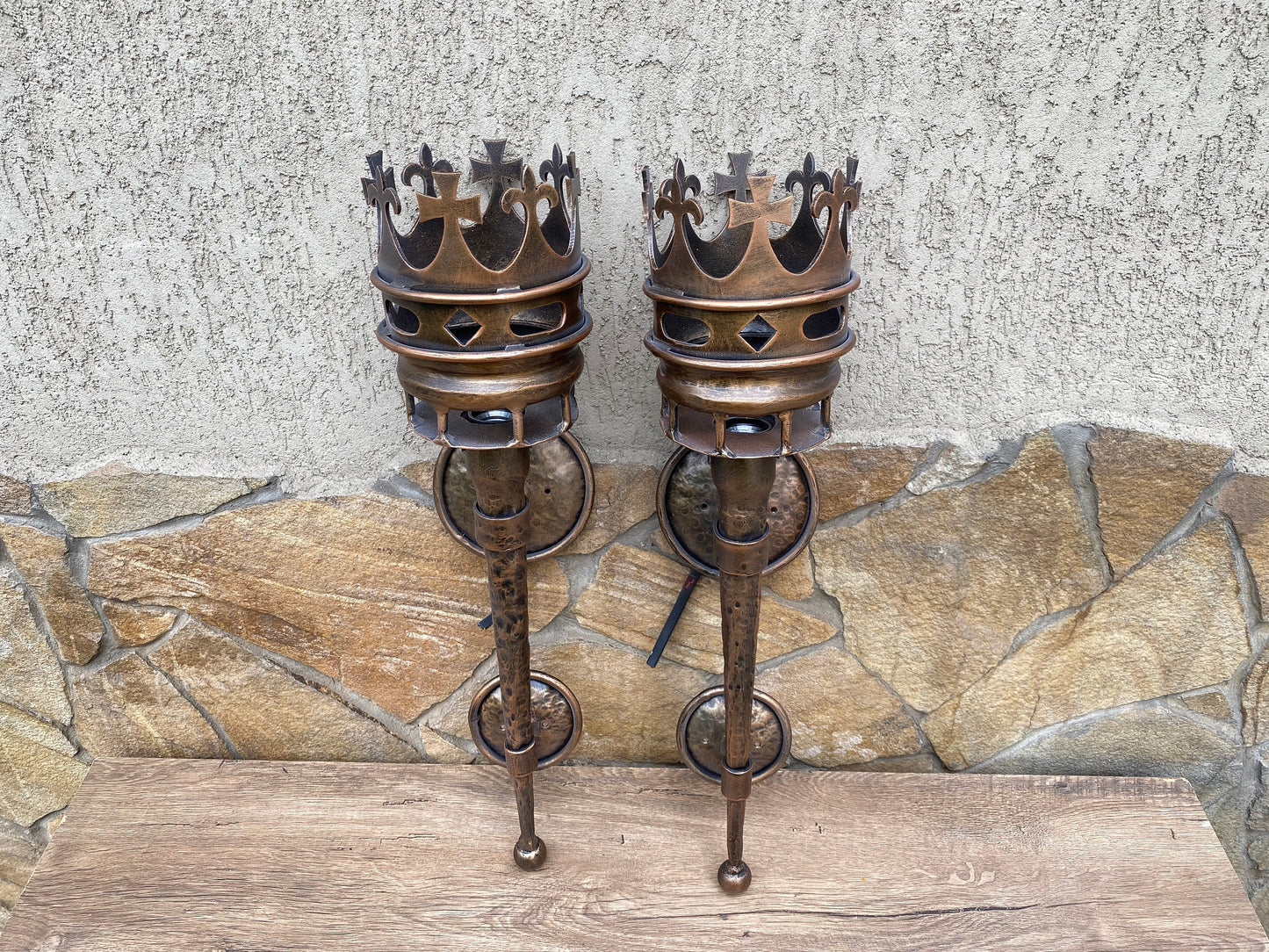 Medieval torch, wall sconce, light fixture, sconce torch, torch sconce, torch, fire torch, birthday gift, castle torch, castle decor, viking