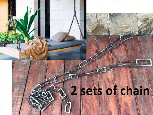 Hand forged chain, hanging bed, hammock, chain, flying bed, patio decor, porch swing, swing, swing crib, hanging porch bed, daybed swing