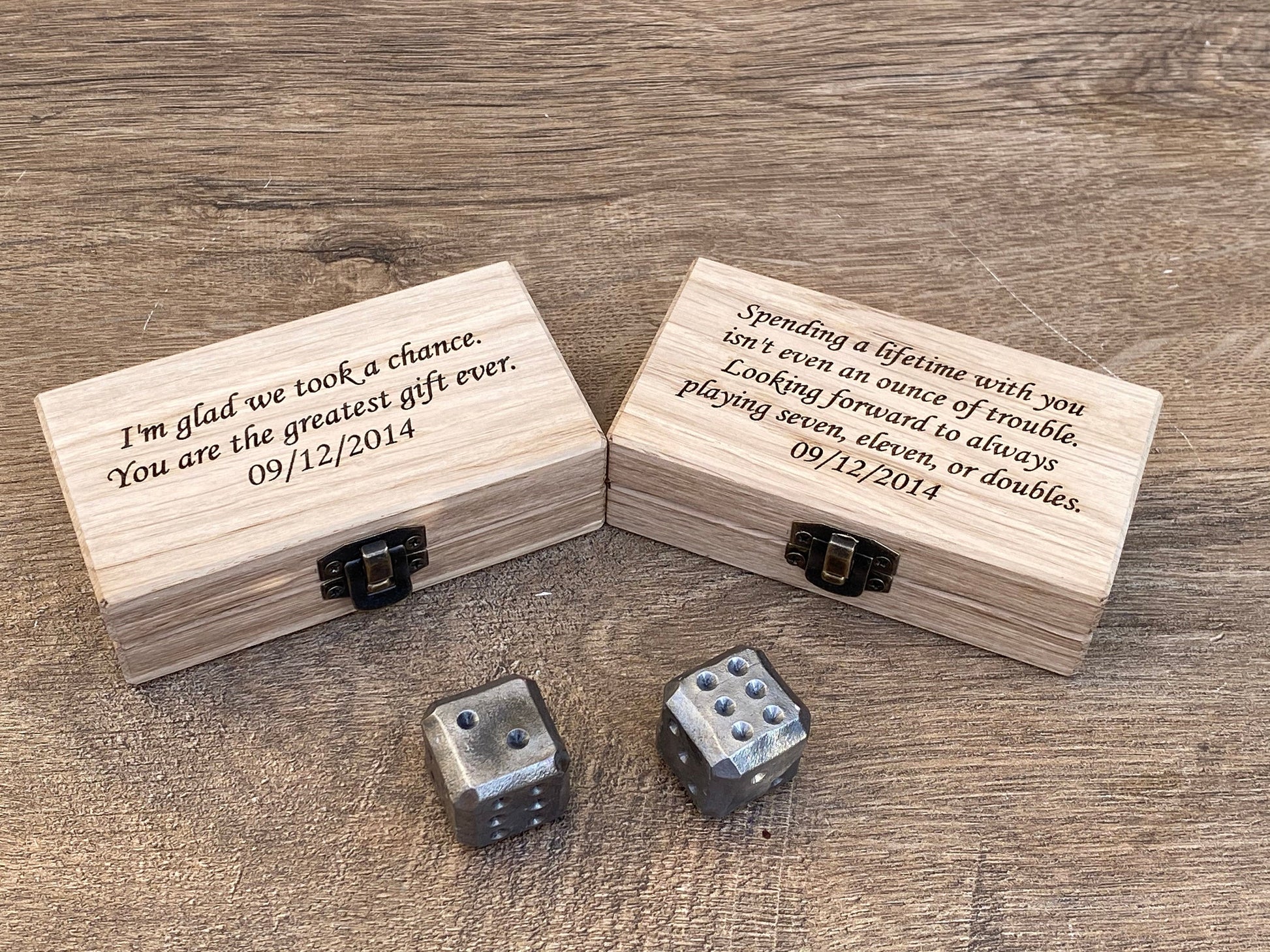 6th anniversary, iron dices, iron gift, iron anniversary, set of dices, custom dice, gambling dice, gaming dice, dice games, tabletop game