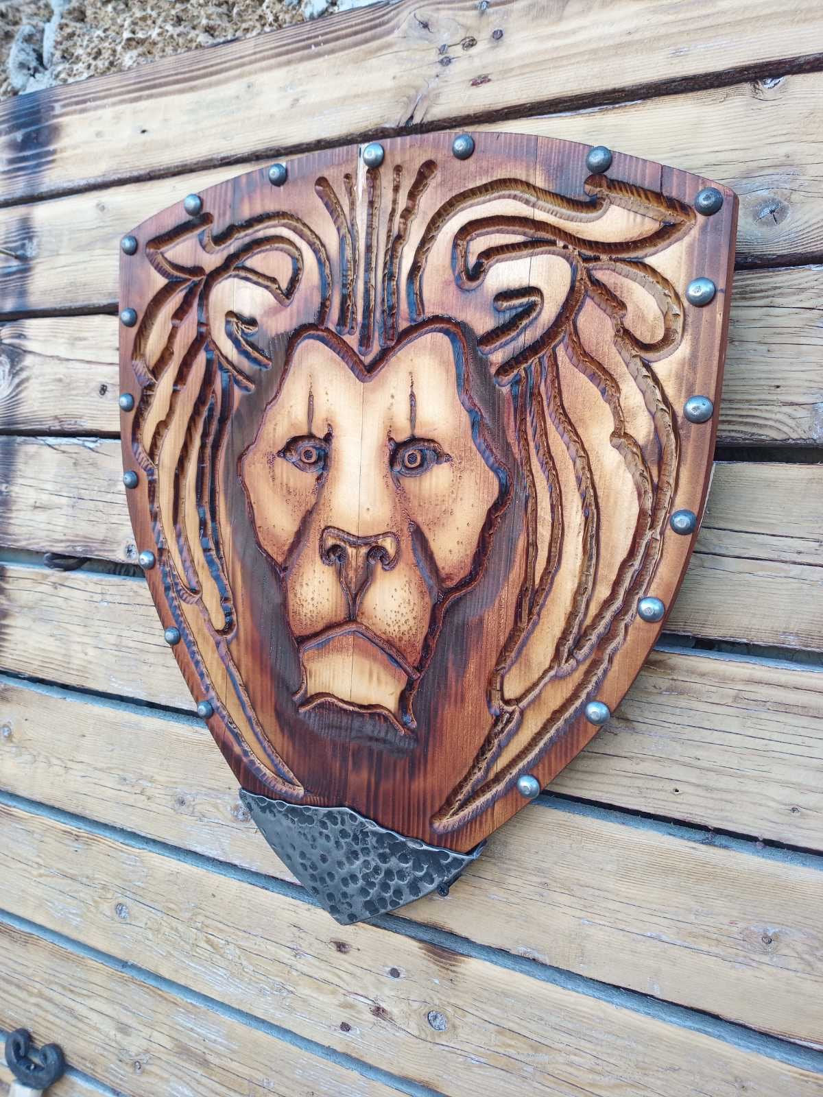 Decorative shield, shield, viking shield, cosplay shield, mens gift, viking gift, medieval decor, viking theme, gift for men, wooden gift