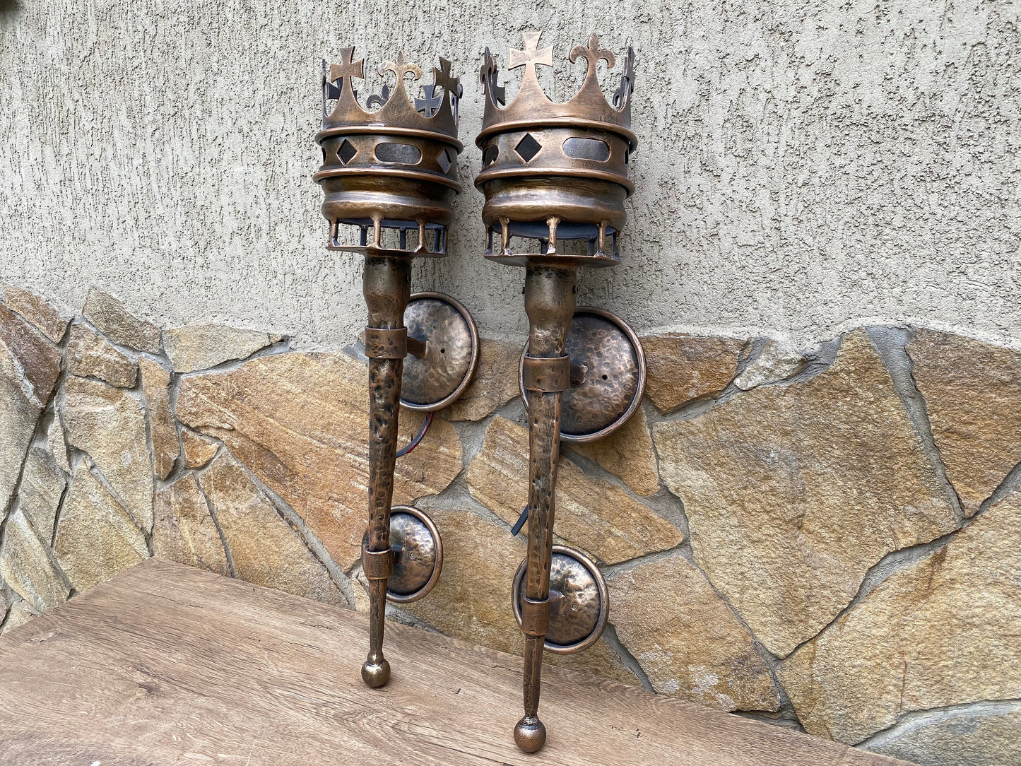 Medieval torch, wall sconce, light fixture, sconce torch, torch sconce, torch, fire torch, birthday gift, castle torch, castle decor, viking