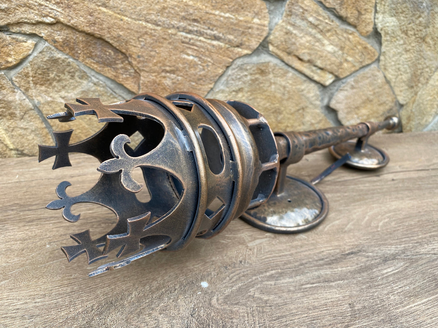 Medieval torch, wall sconce, light fixture, sconce torch, torch sconce, torch, fire torch, birthday gift, castle torch, castle decor, viking