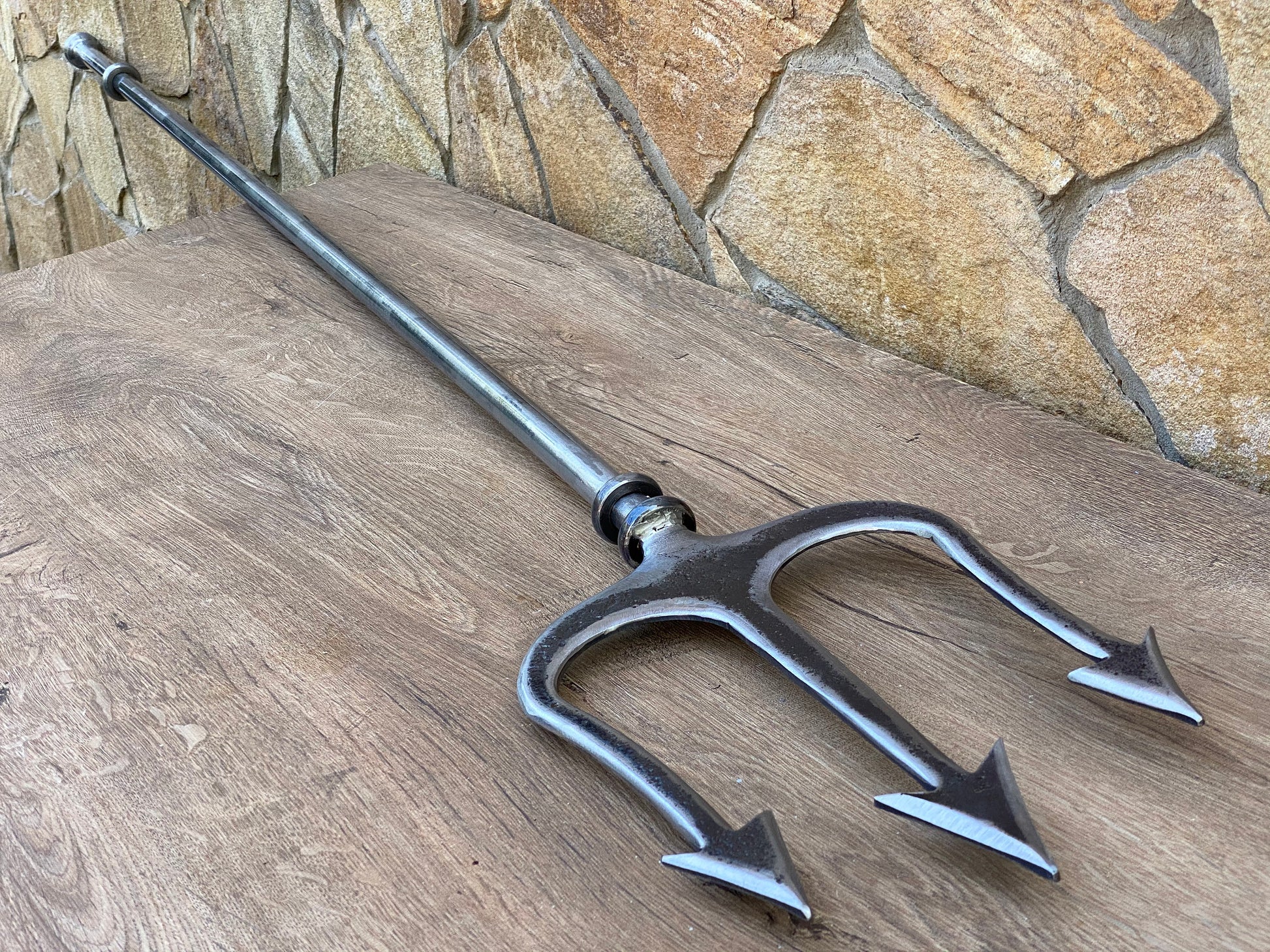 Trident, iron gift, 6th anniversary gift, cosplay weapon, birthday gift, ocean decor, coastal decor,iron gift idea, mermaid,Poseidon,Neptune