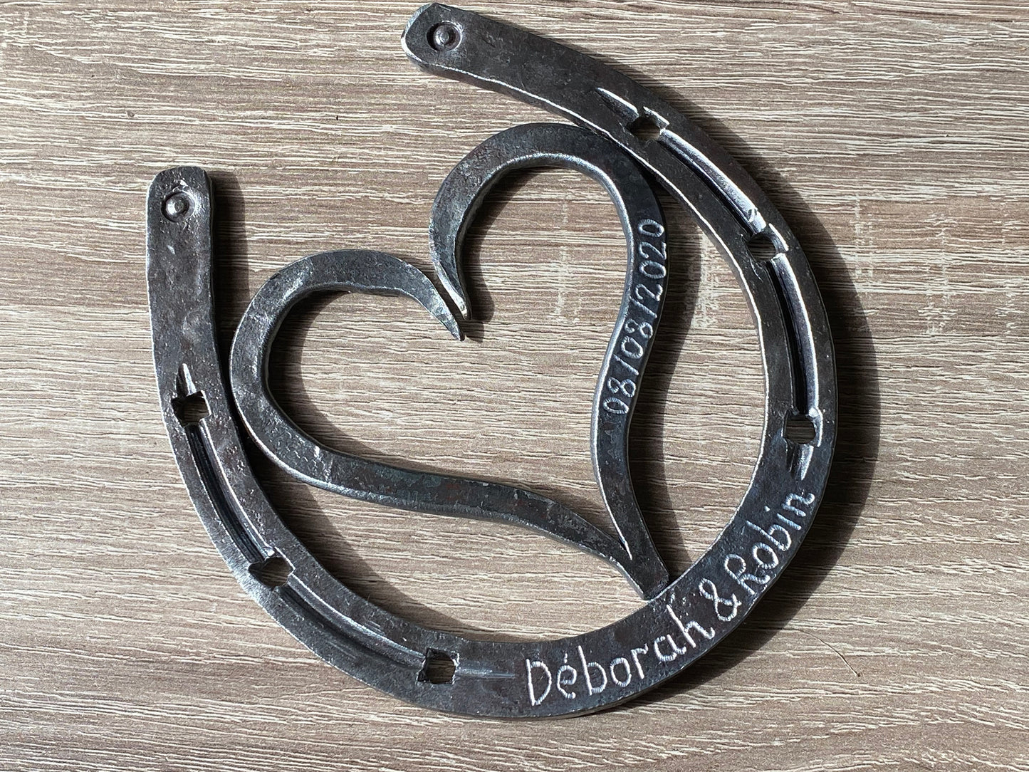 Iron horseshoe, 6th anniversary gift, iron anniversary, iron anniversary gift, iron gift, 6th anniversary, iron heart, iron gift, horseshoe