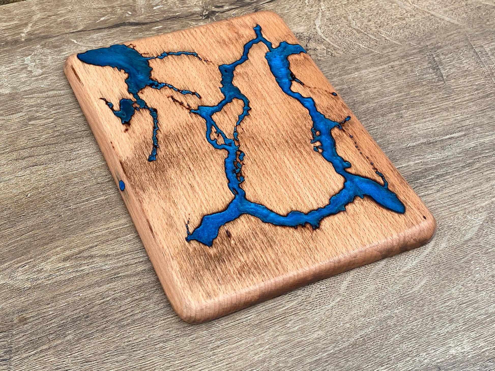 Epoxy board, epoxy resin board, serving tray, cutting board, live edge, resin river, epoxy table, wooden gift,charcuterie,Christmas,birthday