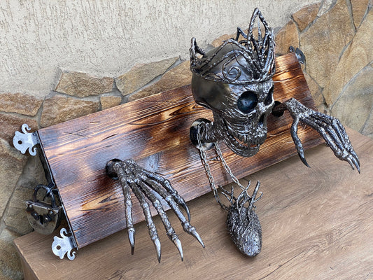 Skeleton, horror gift, grim reaper, horror, Christmas, Halloween, birthday, anniversary, creature, iron gift, scary,skull,zombie,creepy gift