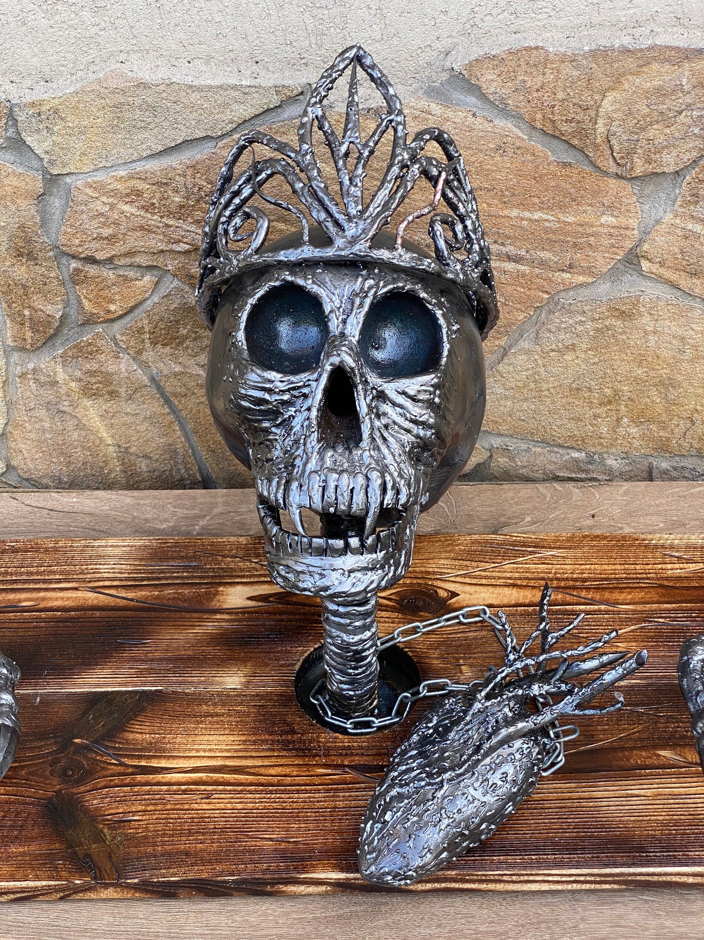 Skeleton, horror gift, grim reaper, horror, Christmas, Halloween, birthday, anniversary, creature, iron gift, scary,skull,zombie,creepy gift