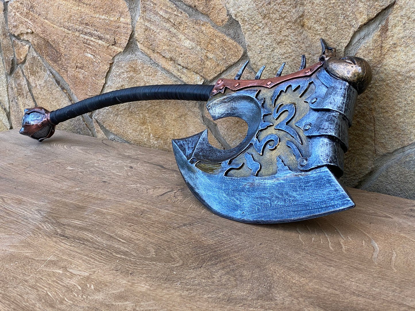 Decorative axe, cosplay axe, cosplay armor, mens gifts, viking armor, anniversary gift, birthday gift, holiday, dads gift, gift for men