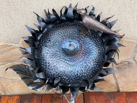 Wall sconce, sunflower, castle light, medieval decor, natural lamp, man cave, sconce, iron gift, gift for her,anniversary gift,birthday gift