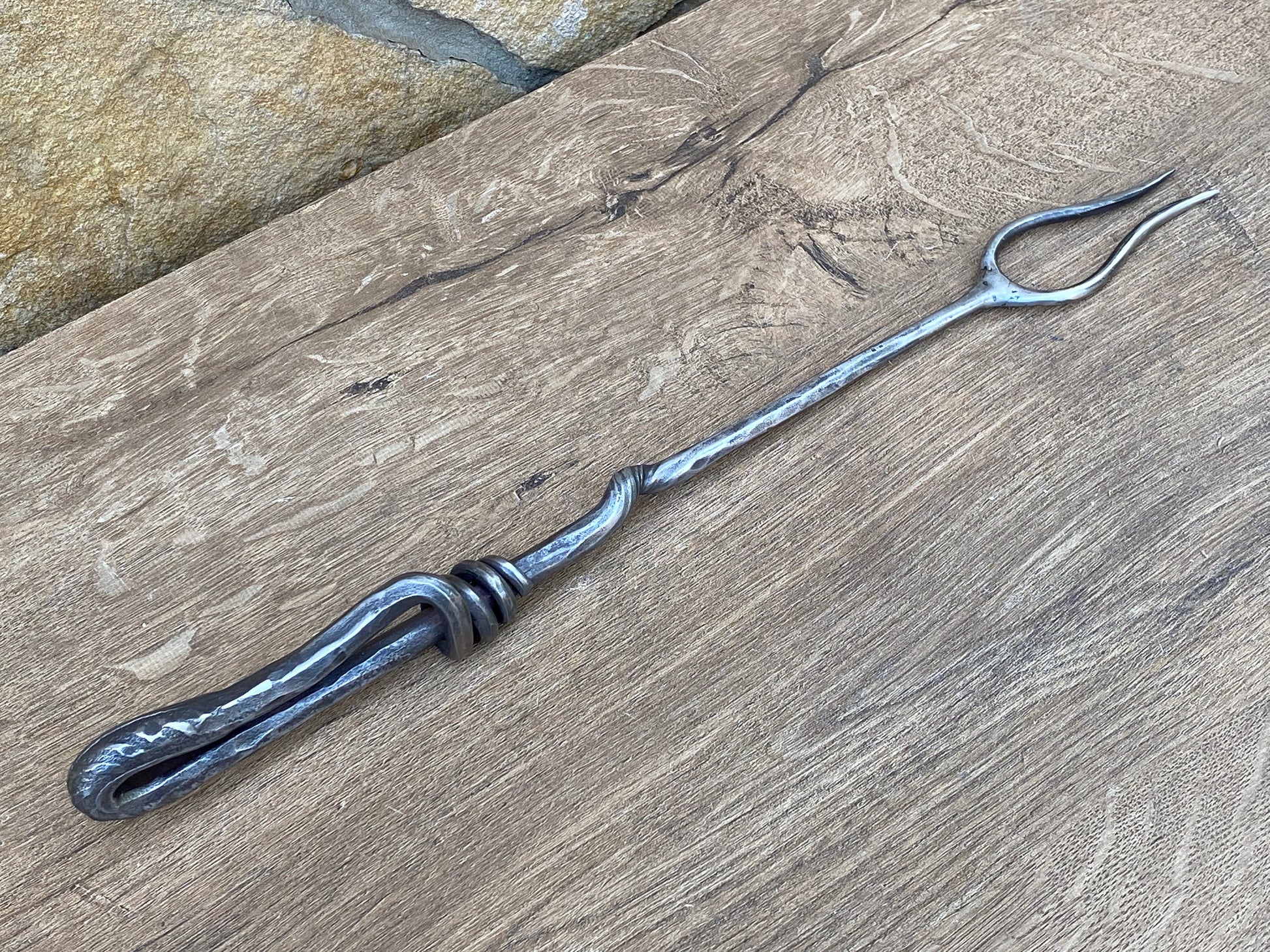 BBQ fork, grilling gift, medieval fork, barbeque gifts, medieval cutlery, iron gift, 6th anniversary gift, antique, vintage, gift for men
