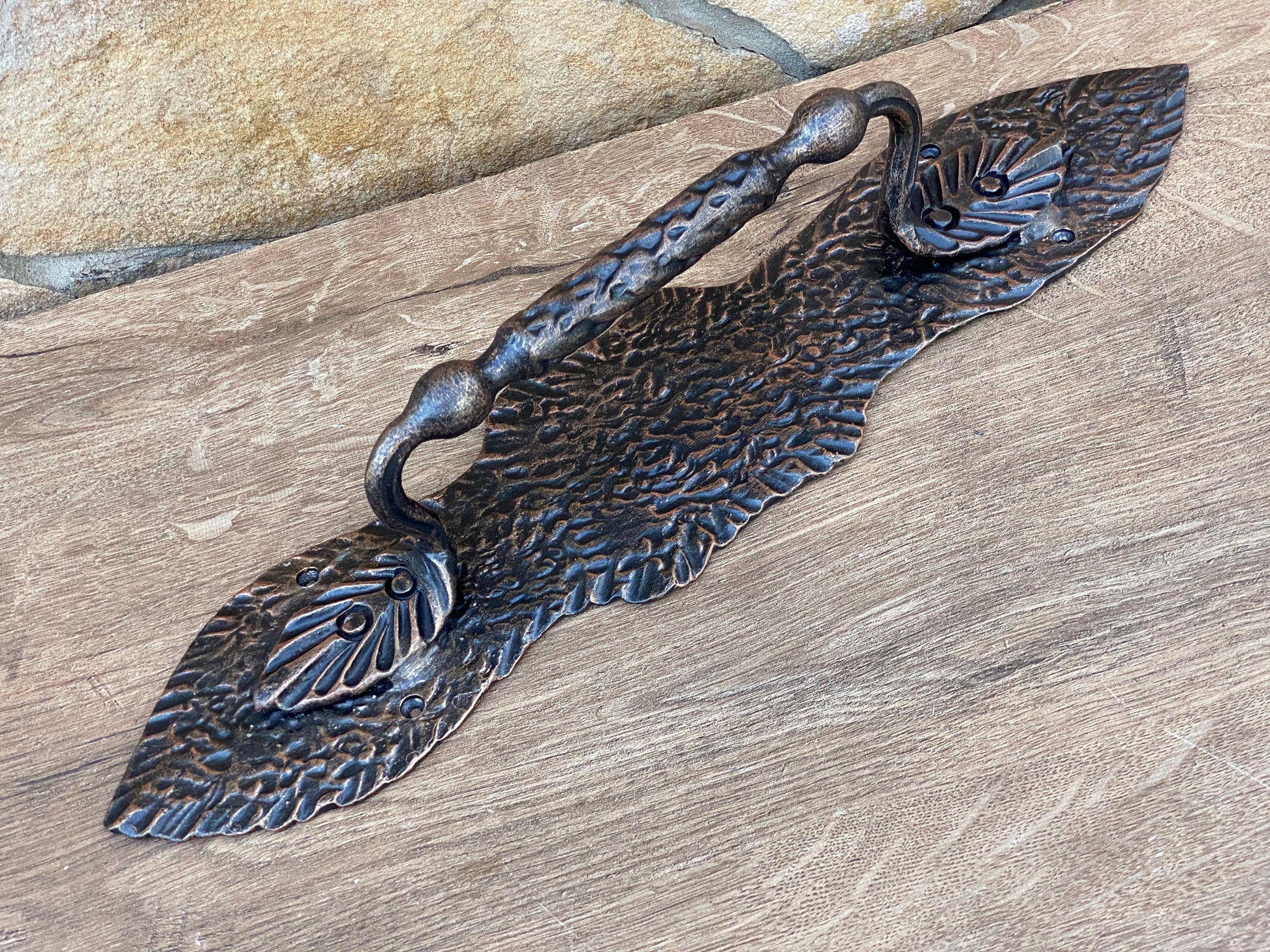 Door handle, door accessory, hand forged door handle, barn door pull, door pull, door hardware, door knob, door decor, DIY, iron gift, barn