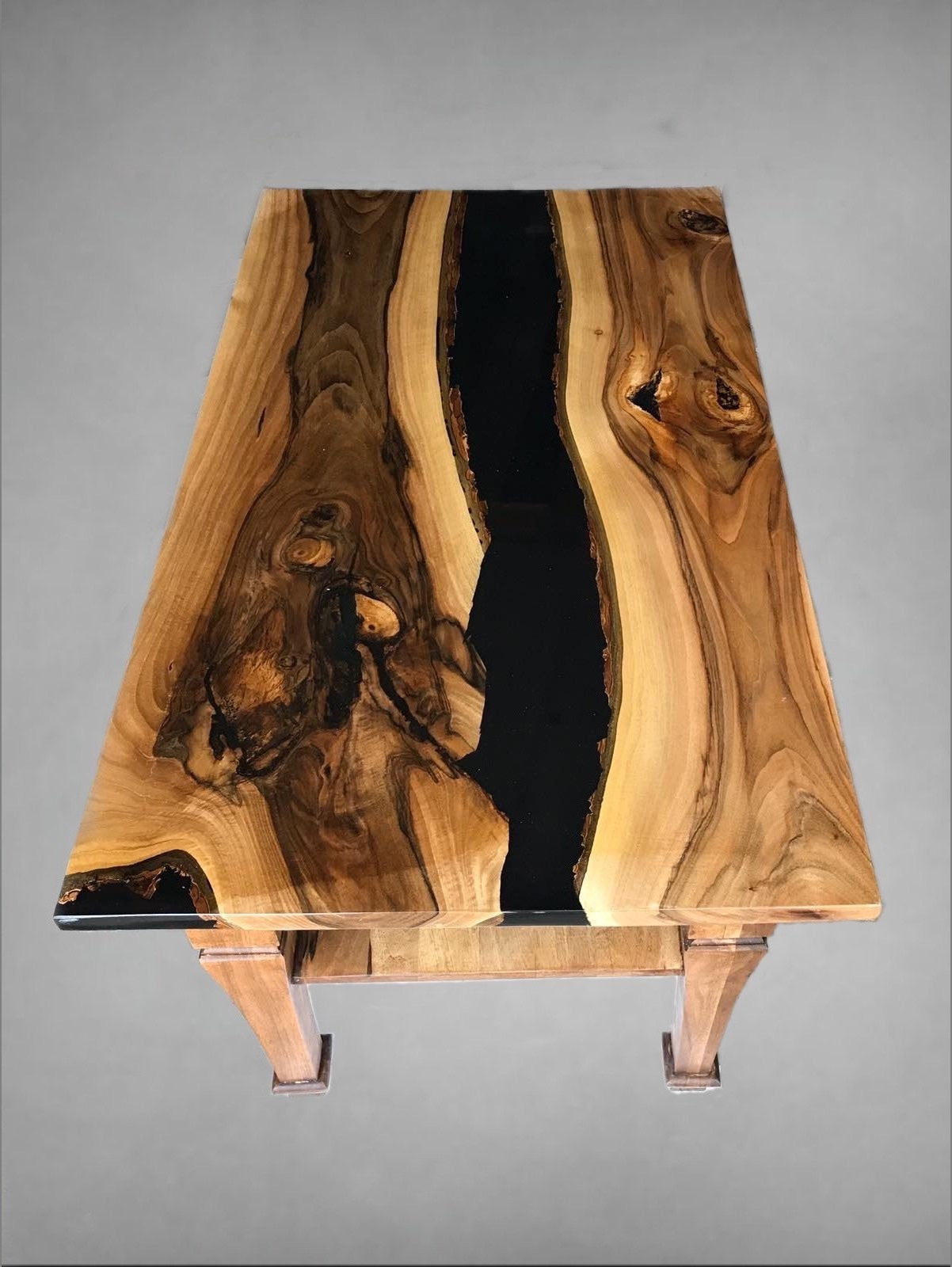 Epoxy table, live edge table, resin river, slab table, epoxy resin table, burl table, natural edge, tree trump table, natural reclaimed, axe