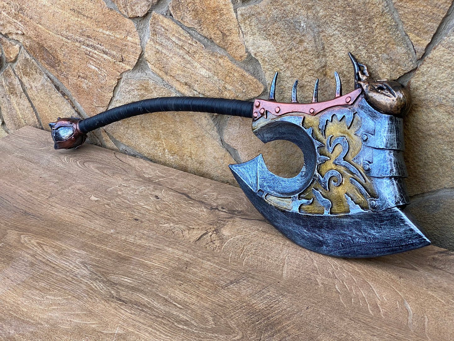 Decorative axe, cosplay axe, cosplay armor, mens gifts, viking armor, anniversary gift, birthday gift, holiday, dads gift, gift for men