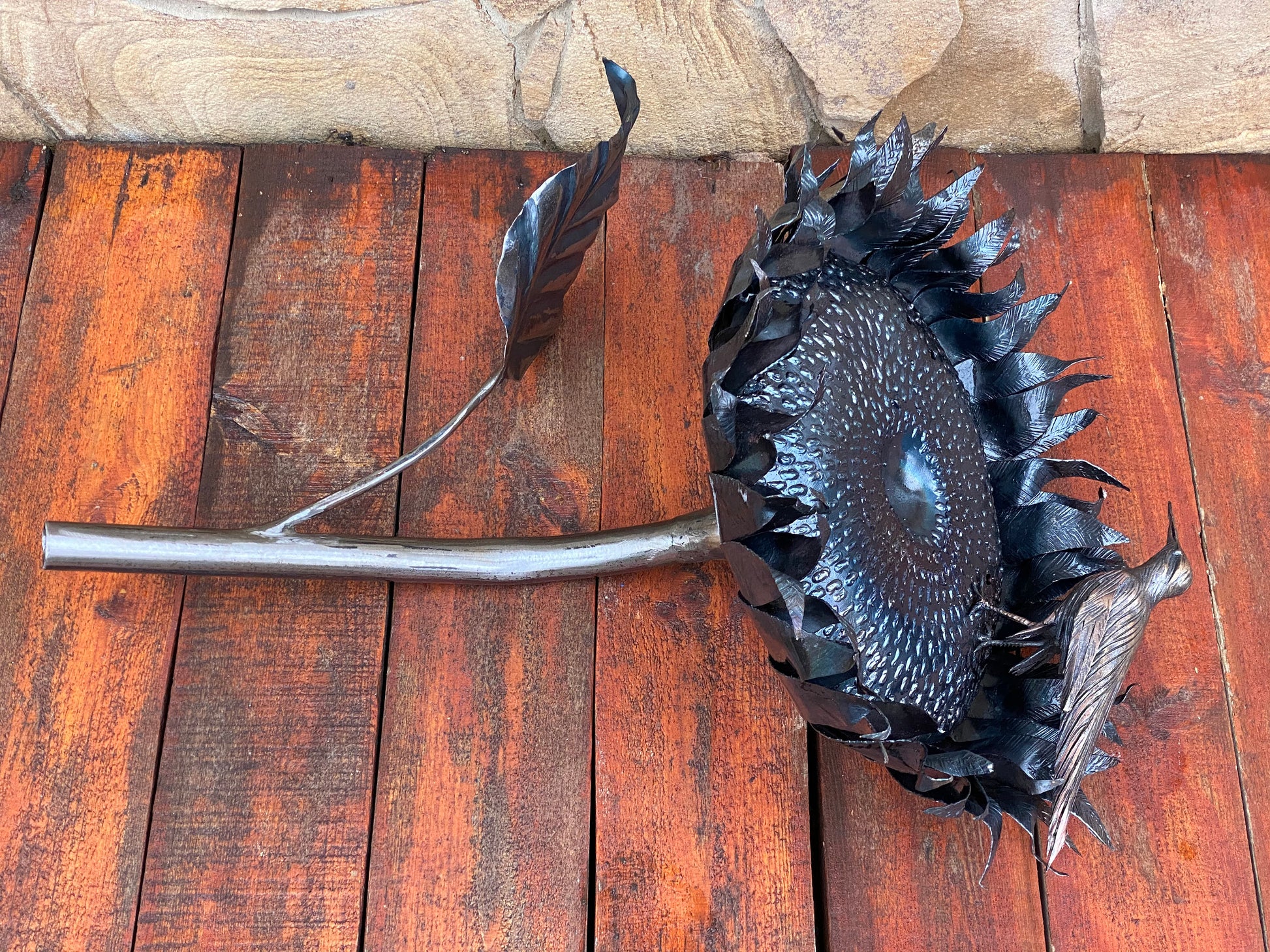 Wall sconce, sunflower, castle light, medieval decor, natural lamp, man cave, sconce, iron gift, gift for her,anniversary gift,birthday gift