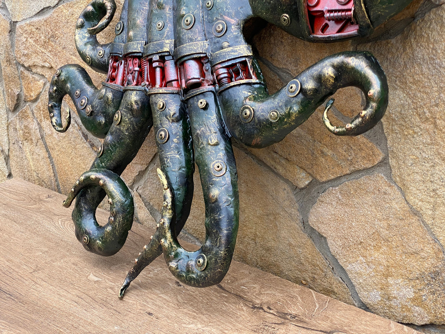 Steampunk octopus, octopus, steampunk, ocean decor, costal decor, iron gift,  sculpture, junk art, steampunk decor, animal, Christmas