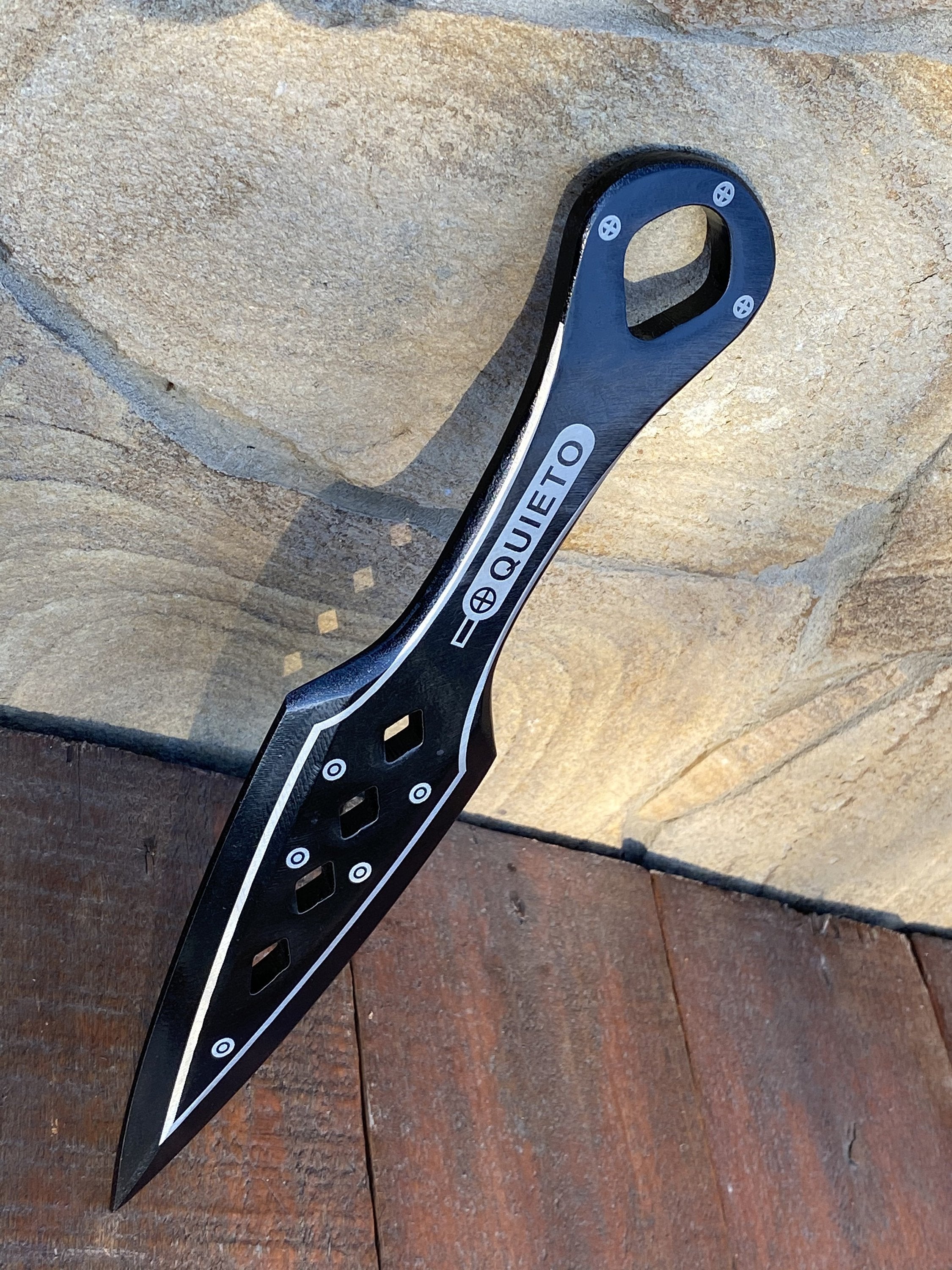 Aluminum Heirloom Knife - Apex Legends outlet - Kunai Wraith Steel - Light Metal, Laser Engrave