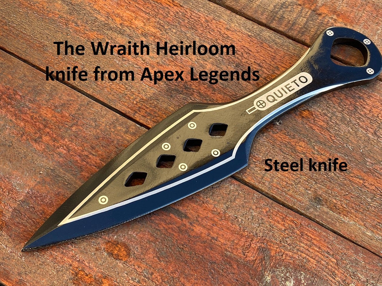 Kunai, Apex Legends, Wraith heirloom knife, steel gift, military gift, graduation gift, game player, birthday, Christmas, knife, mens gift