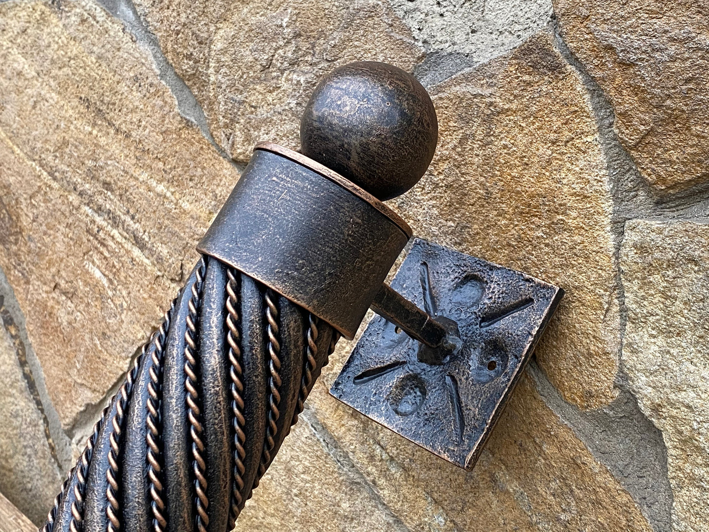 Entrance door handle, door pull, barn decor, hardware, door hardware, iron gift, porch, hand forged, mailbox,Christmas,birthday,anniversary