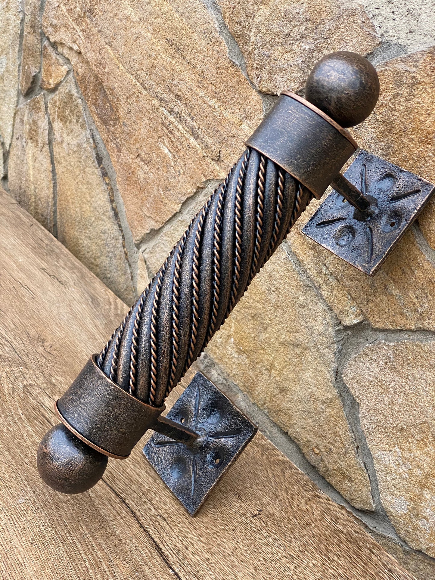 Entrance door handle, door pull, barn decor, hardware, door hardware, iron gift, porch, hand forged, mailbox,Christmas,birthday,anniversary