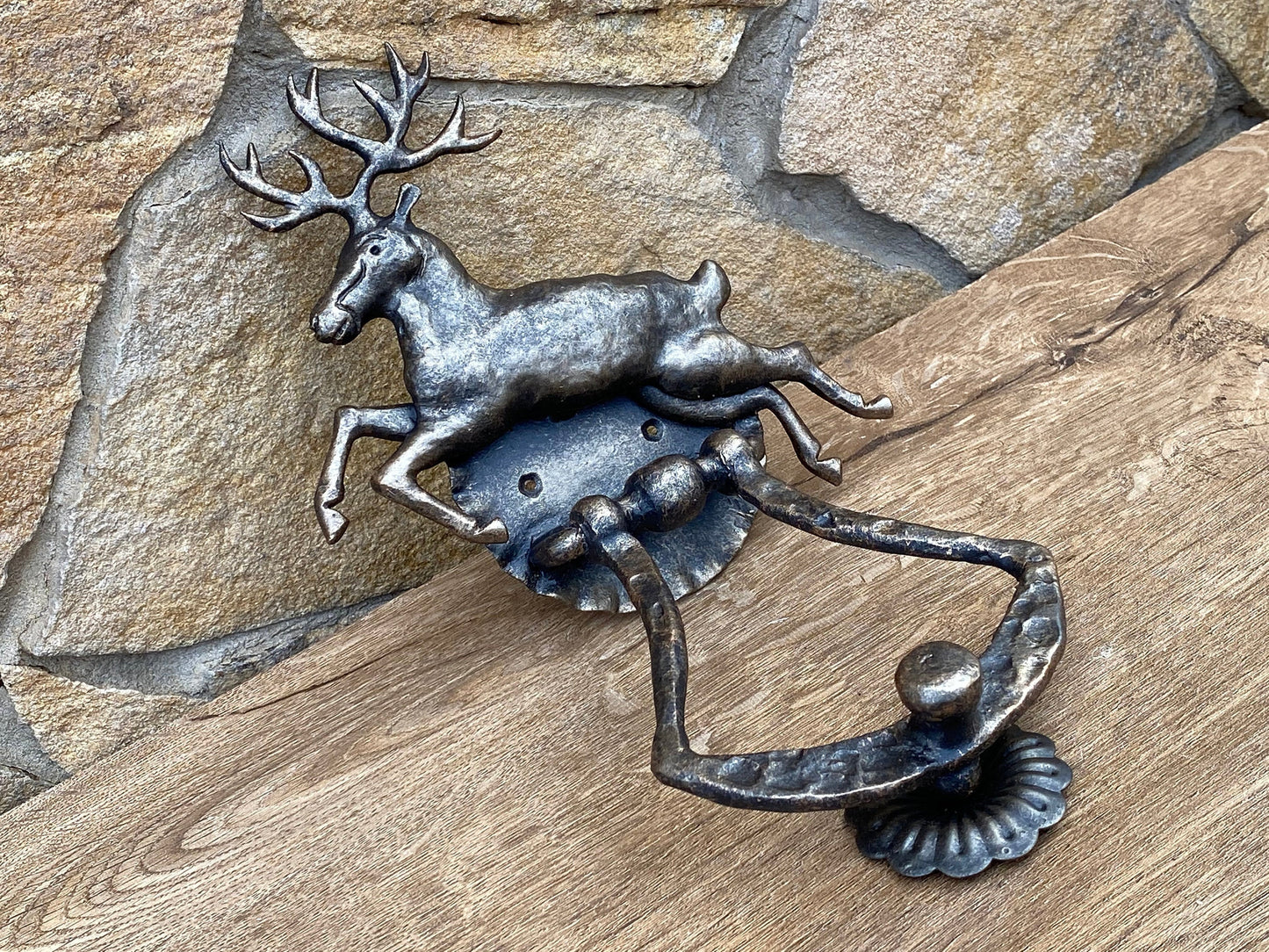 Door knocker, stag, knocker, deer, entryway, animal, wild life, forest decor, door handle,new home gift,gift for hunter,new house,door decor