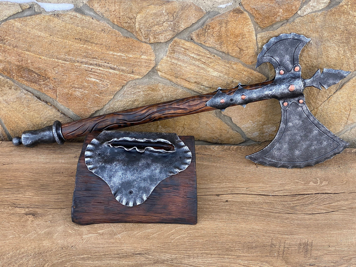 Medieval axe, decorative axe, viking axe, hand forged axe, hatchet, mens gifts, birthday gift, Christmas gift,Fathers Day gift,military gift