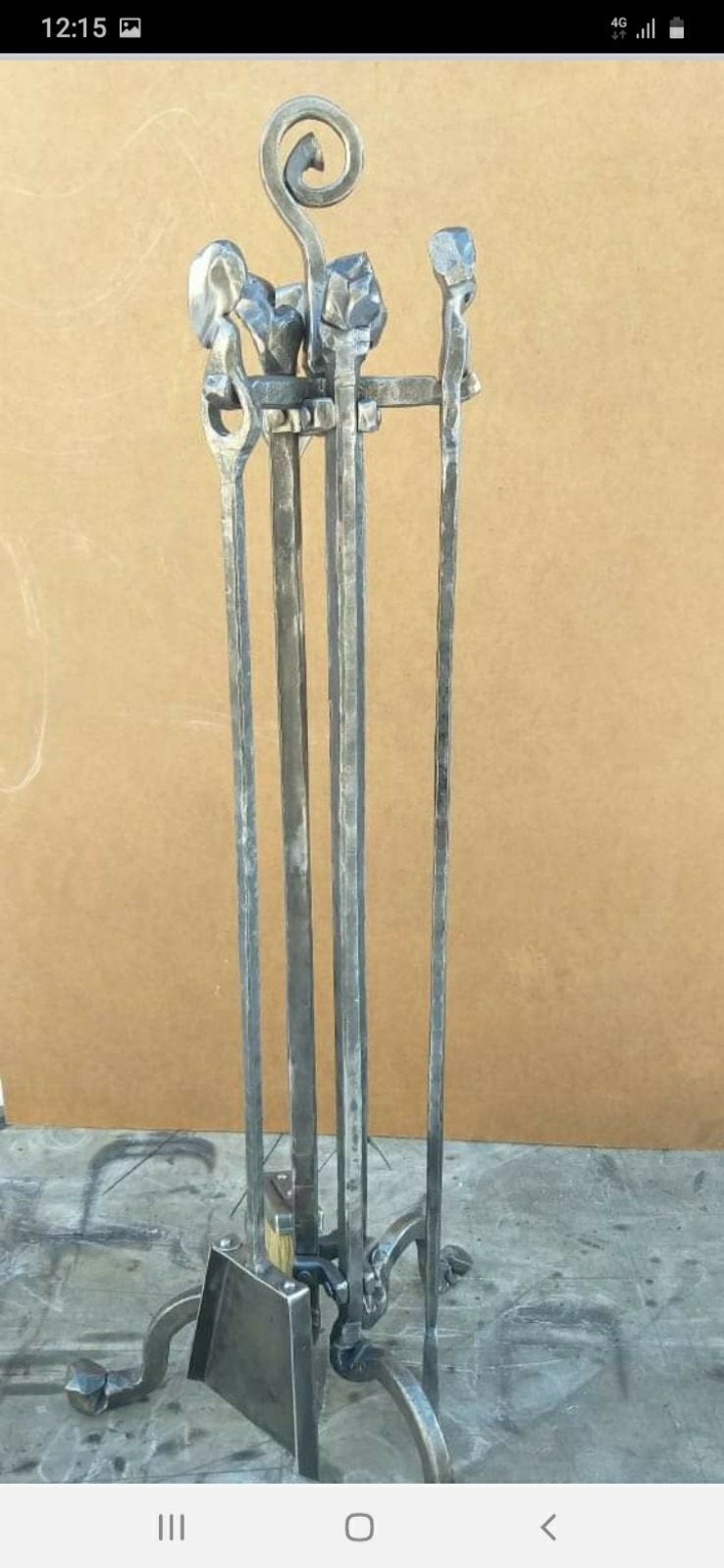 Fireplace tools, fireplace, fire poker, iron gift, steel gift, birthday gift, anniversary gift, Chritmas gift, mens gift, gift for dad