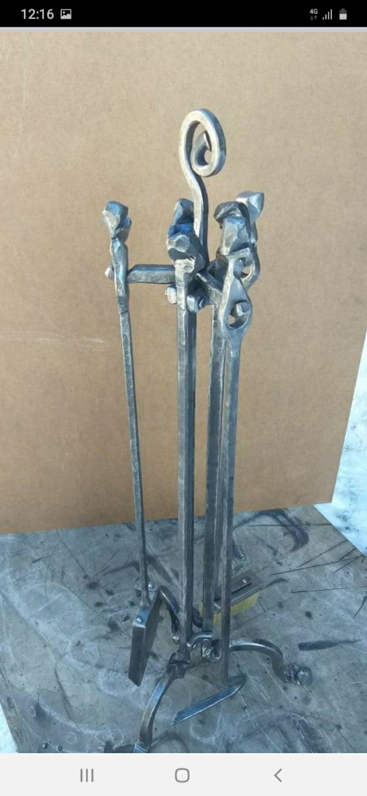 Fireplace tools, fireplace, fire poker, iron gift, steel gift, birthday gift, anniversary gift, Chritmas gift, mens gift, gift for dad