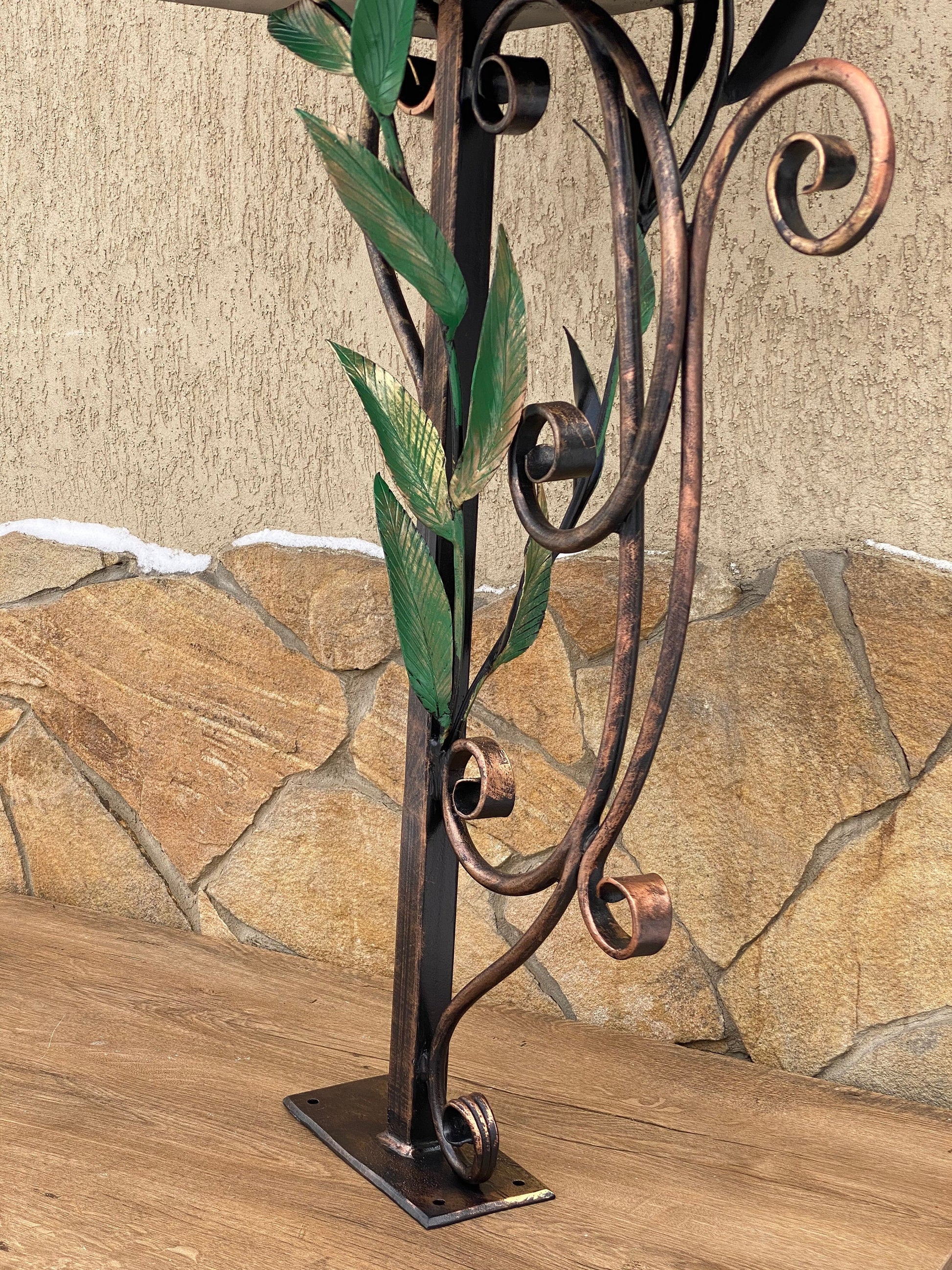 Mailbox, wild life, mail box, iron flower, forest, new house gift, engagement, Christmas, Mothers Day, steel gift, steel anniversary,grandma