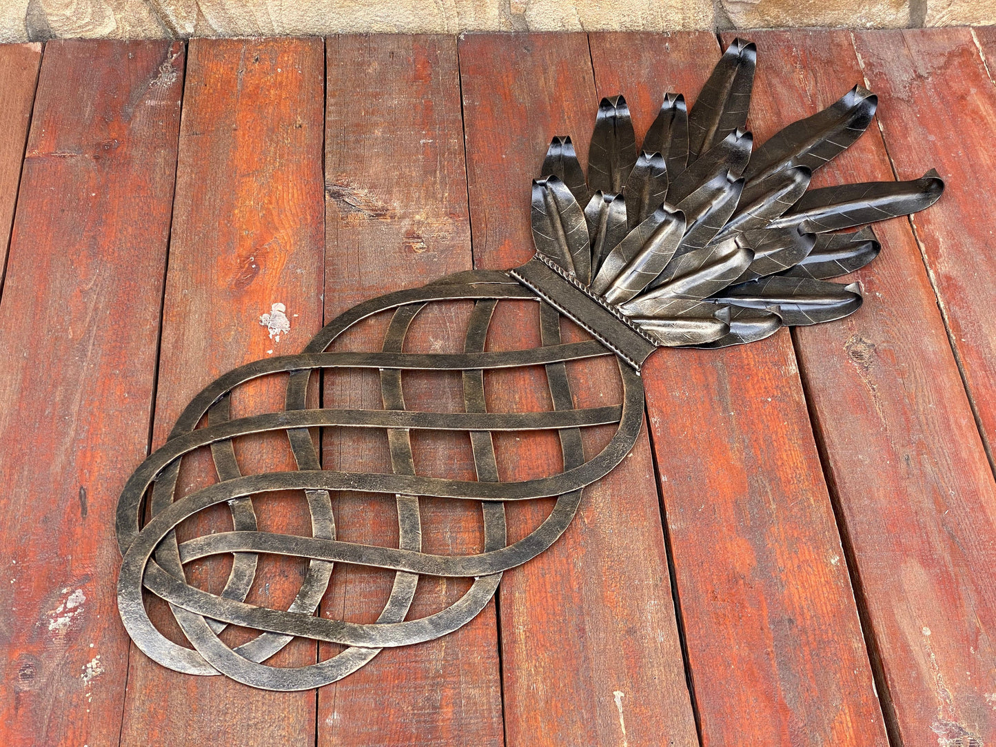 Pineapple, pine apple, fruit, fruit decor, berry, tropic fruit, jungles, coastal decor, tropic decor,iron gift,steel gift,Christmas,birthday