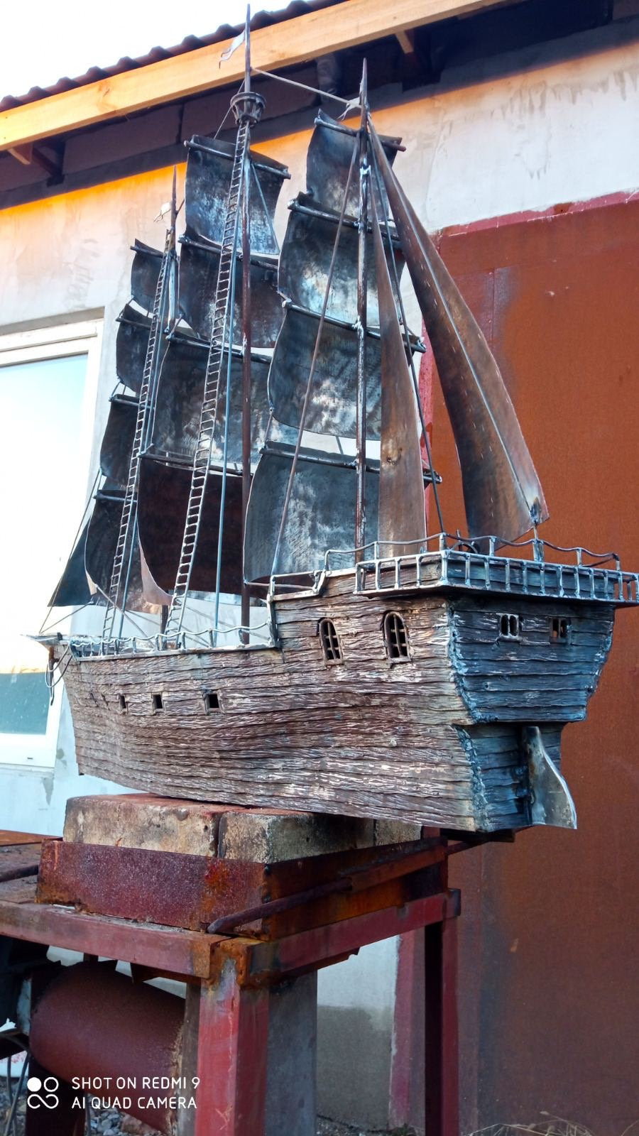 Ship, sailor, sea, ocean, sail, vessel, drakkar, medieval, iron gift, anniversary gift, gift for dad, DIY, steel gift,pirate,octopus,coastal
