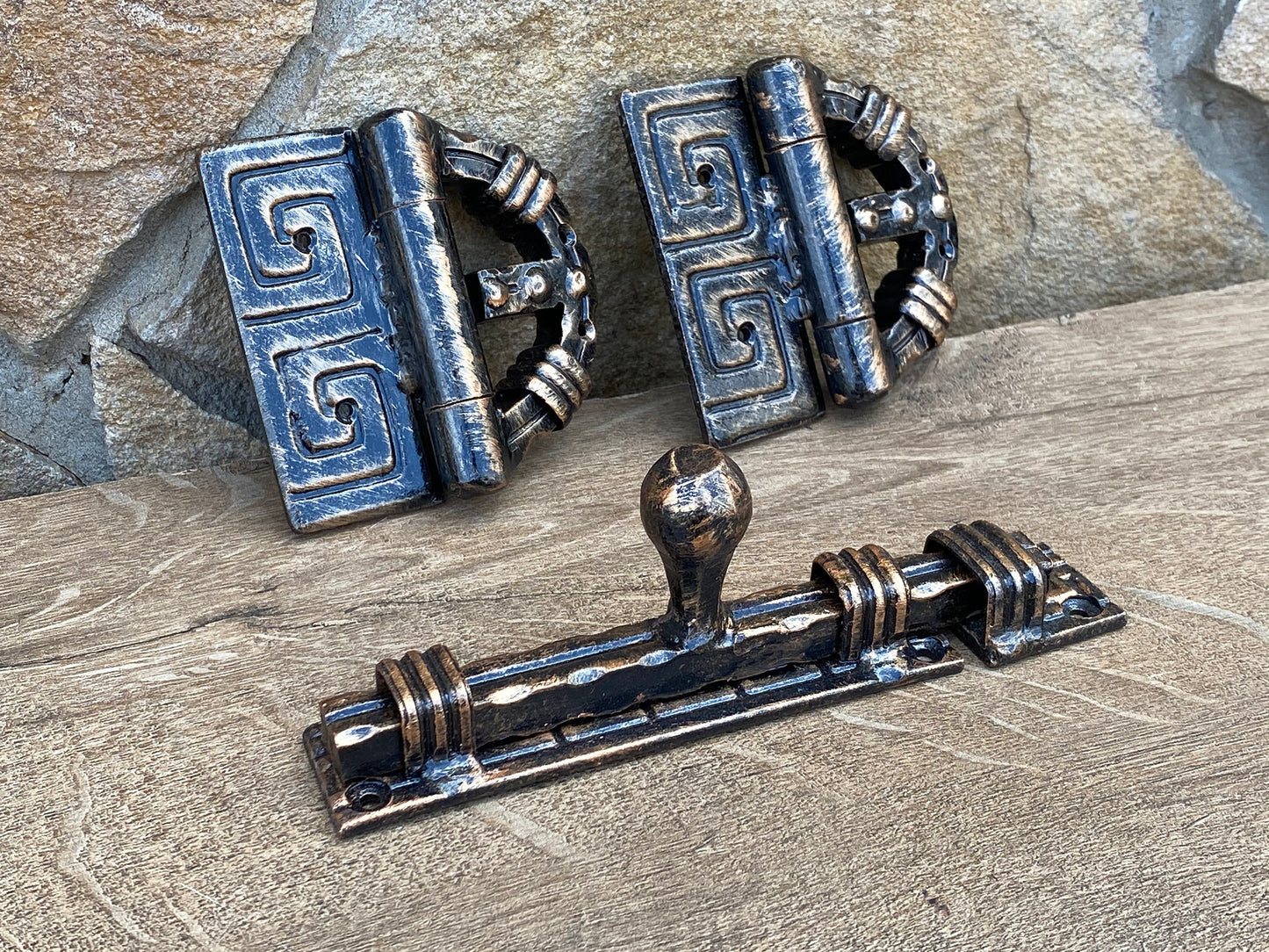 Hinges, latch, lock, door hinge, cabinet hinge, door hardware, hardware, door handle, barn door handle, door decor, vintage, medieval