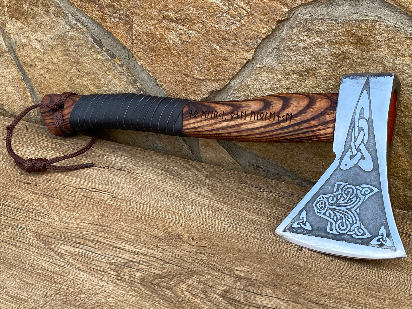 Viking axe, wolf, mens gifts, Celtic wolf, viking armor, runic, runes, runes decor, engraved runes, runic gift, birthday gift,Christmas gift