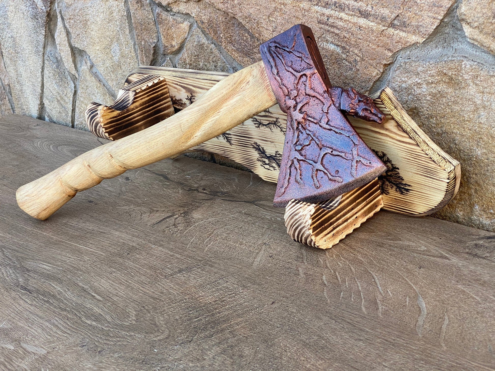 Wall axe holder, axe holder, axe accessory, axe stand, birthday, Christmas, wooden gift, wooden anniversary, 5th anniversary, axe,mens gift
