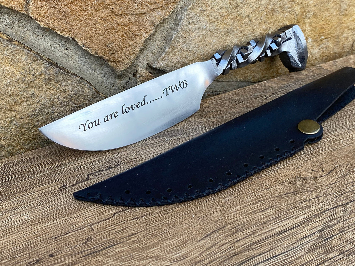 6th anniversary, iron anniversary, 6 year anniversary, railroad spike knife, wedding anniversary, iron gift idea, iron gift for him, knife