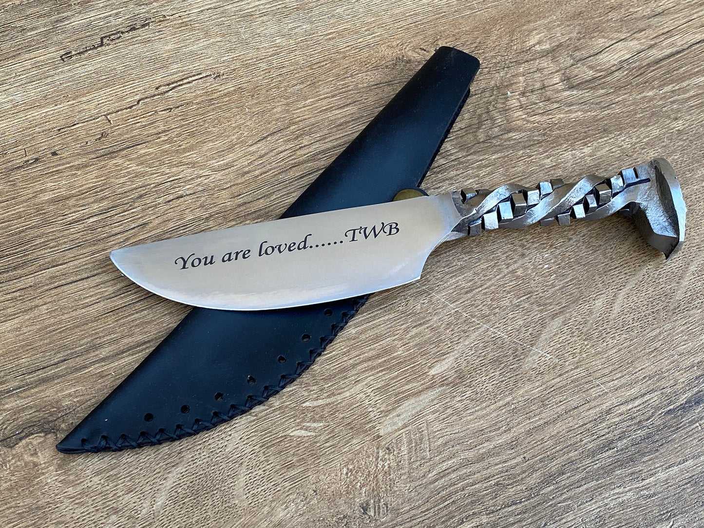 6th anniversary, iron anniversary, 6 year anniversary, railroad spike knife, wedding anniversary, iron gift idea, iron gift for him, knife