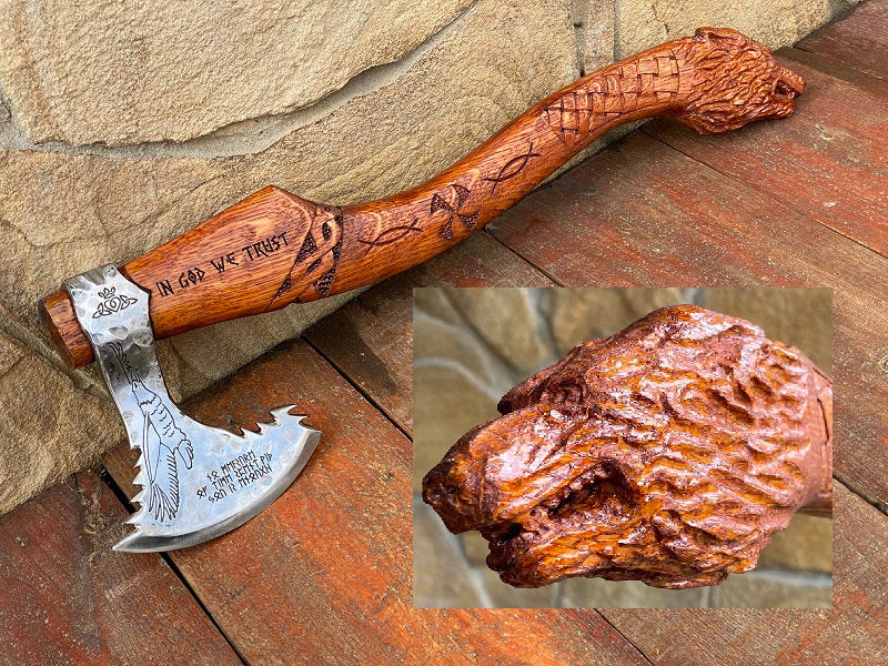 Runic axe, viking axe, axe, hatchet, birthday, anniversary, iron gift, mens gift, steel gift,christmas gift, engagement gift, wedding gift