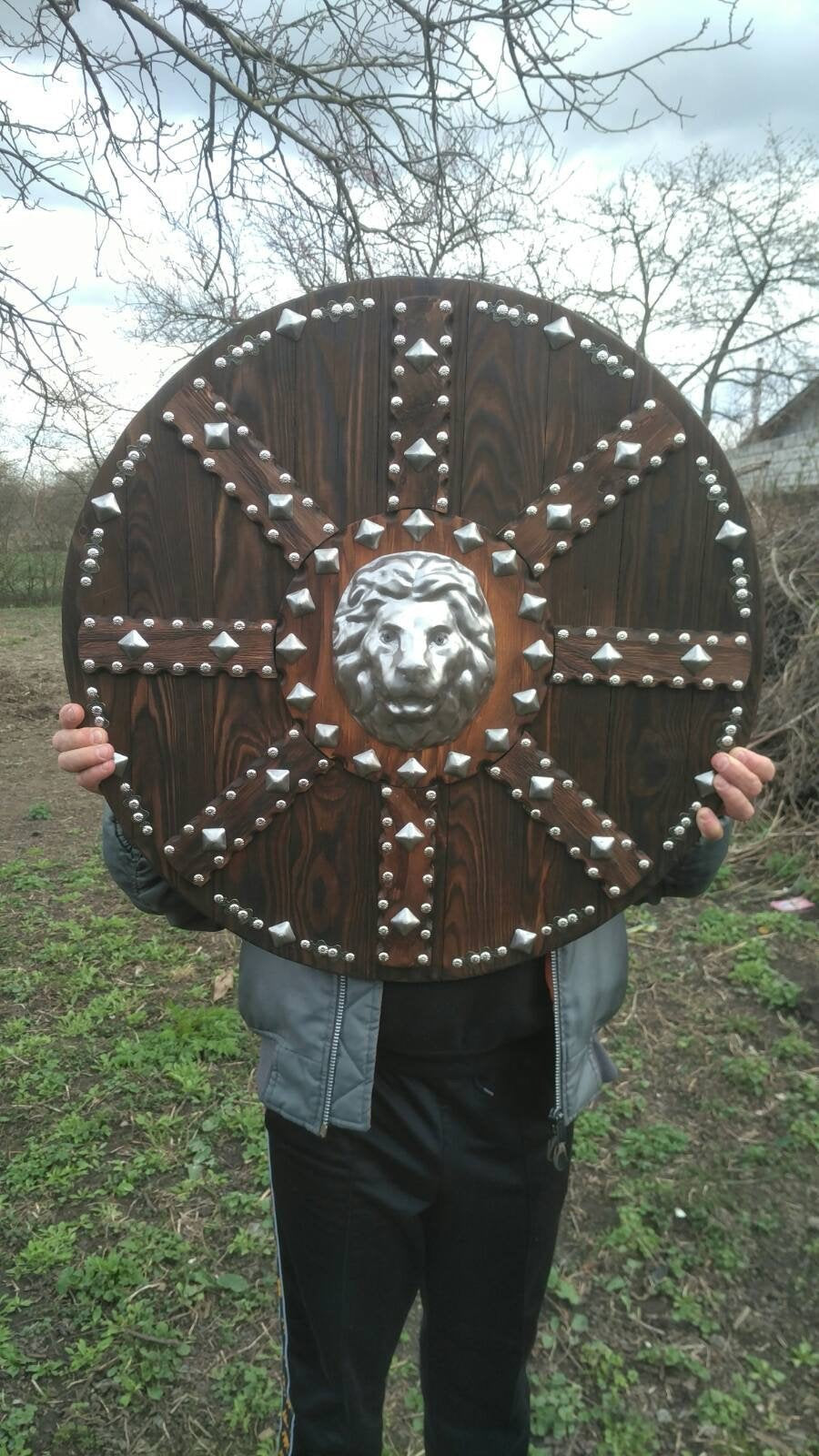 Shield, viking shield, cosplay, mens gift, armor, weapon, medieval, viking gift, medieval shield, viking,warrior, lion, Christmas, axe