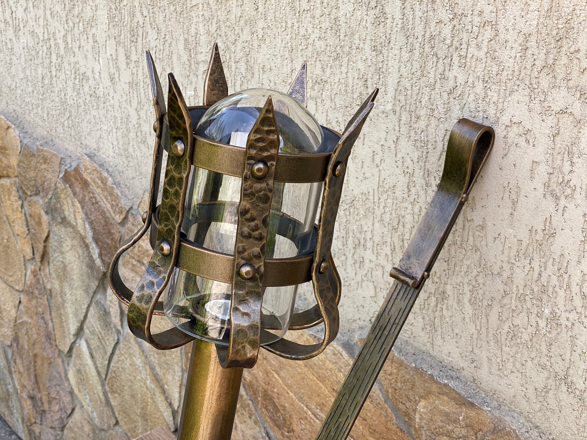 Outdoor sconce, outdoor light, outdoor lantern, wall sconce, torch, castle, medieval, room decor, man cave, viking, Christmas, birthday