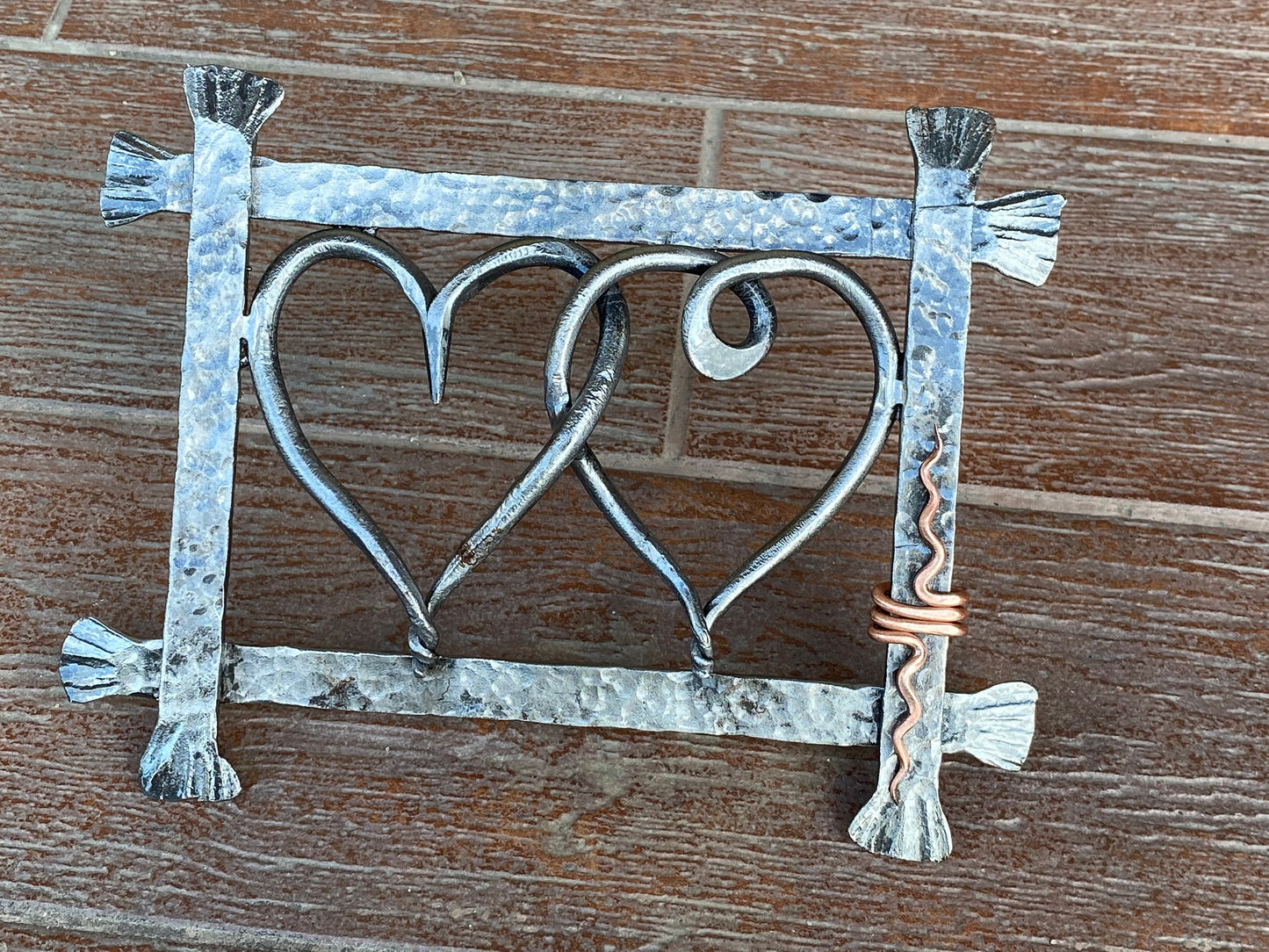 Iron hearts, 6th anniversary, iron gift for him, iron anniversary, iron gift,6 year anniversary,iron gift idea,personalized gift, steel gift