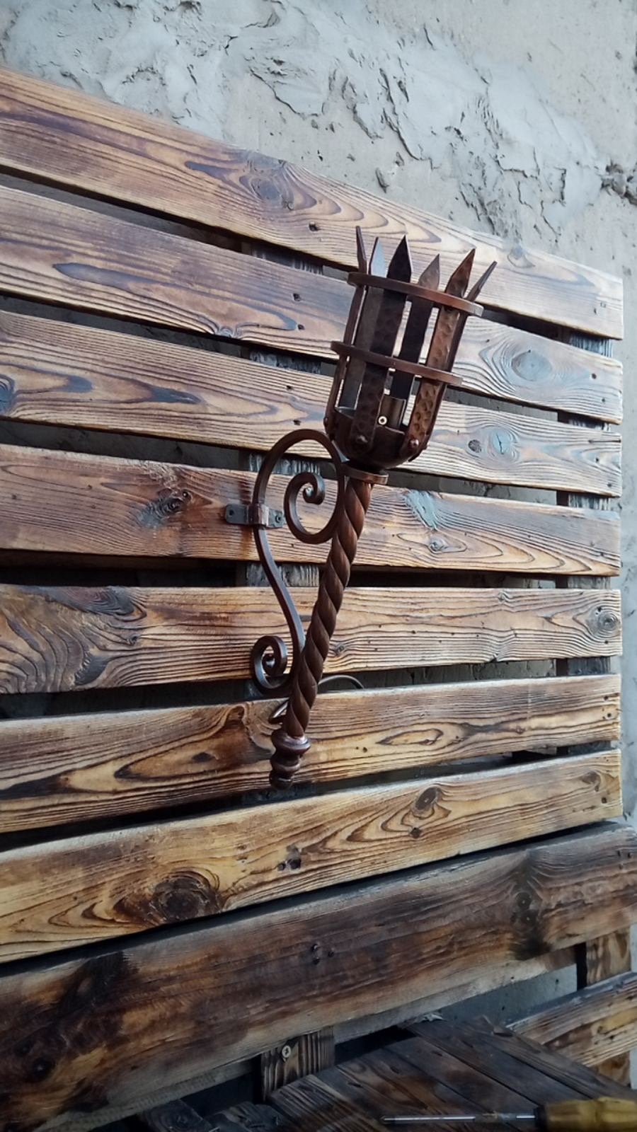 Wall sconce, torch, new home gift, personalized gift, medieval, castle, hotel, restaurant, viking, Middle Ages, iron gift,anniversary,sconce
