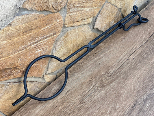 Fireplace tongs, tongs, tools, fireplace tools, fireplace, fire poker, Christmas, birthday, gift for dad, mens gift, anniversary, iron gift