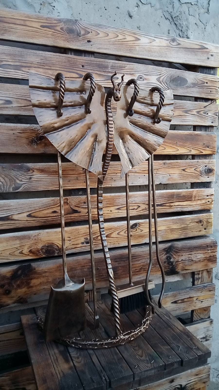 Fireplace tools, dragon, medieval, fireplace tool set, fireplace,  fire poker, firewood holder, Christmas, birthday, anniversary, iron gift