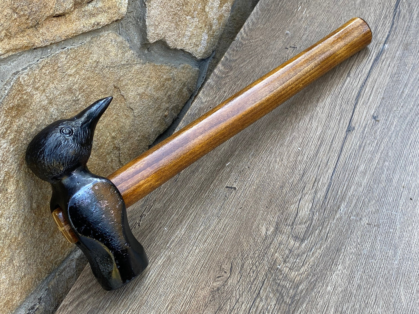 Hammer, raven, crow, gift for dad, Fathers Day, hand crafted hammer, dad, birthday, Christmas, anniversary, gift for men, tools, bird decor
