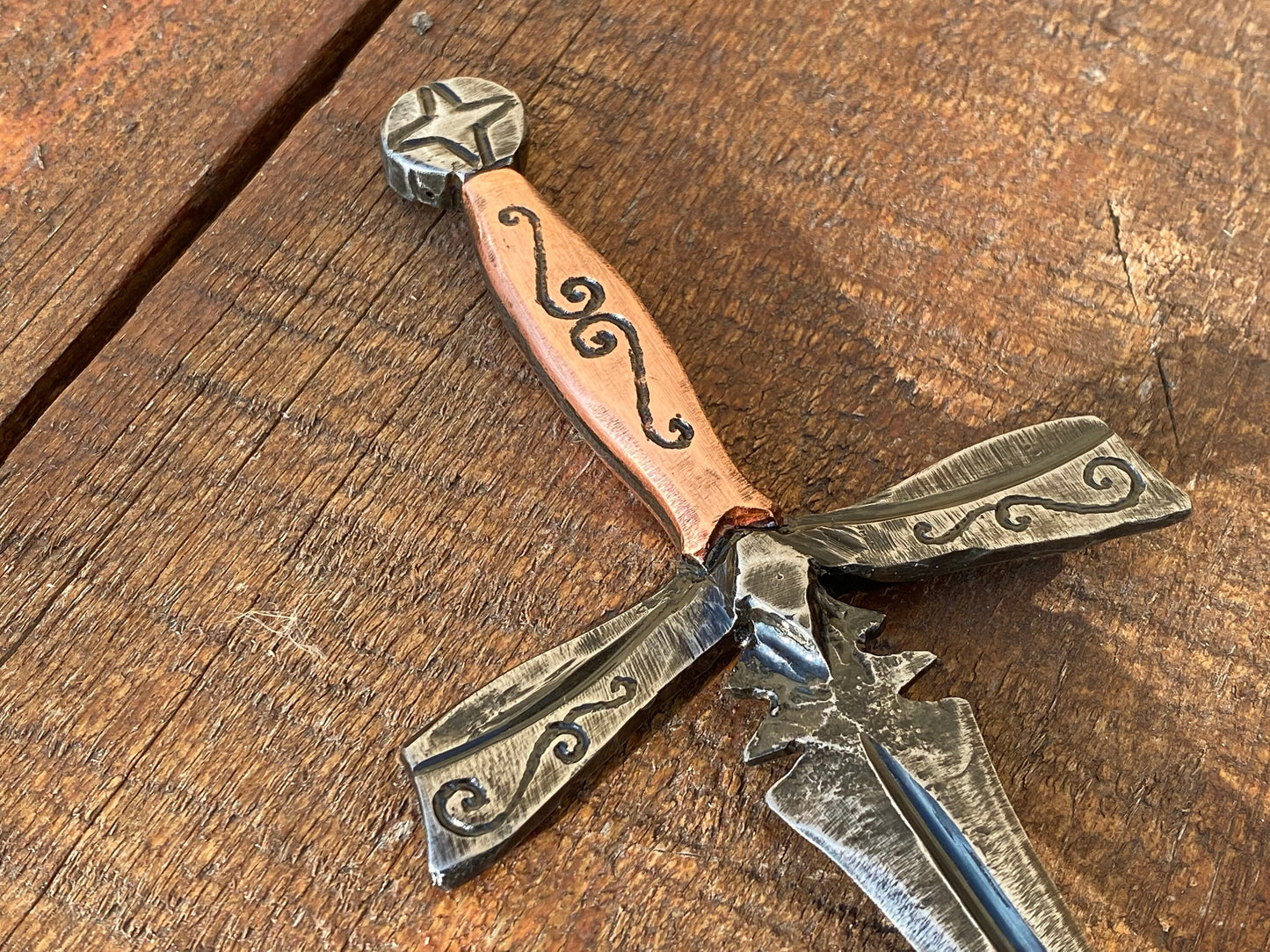 Corkscrew, medieval decor, copper, cork screw, Christmas, wedding, anniversary, iron gift, birthday, steel gift, copper gift, Fathers Day