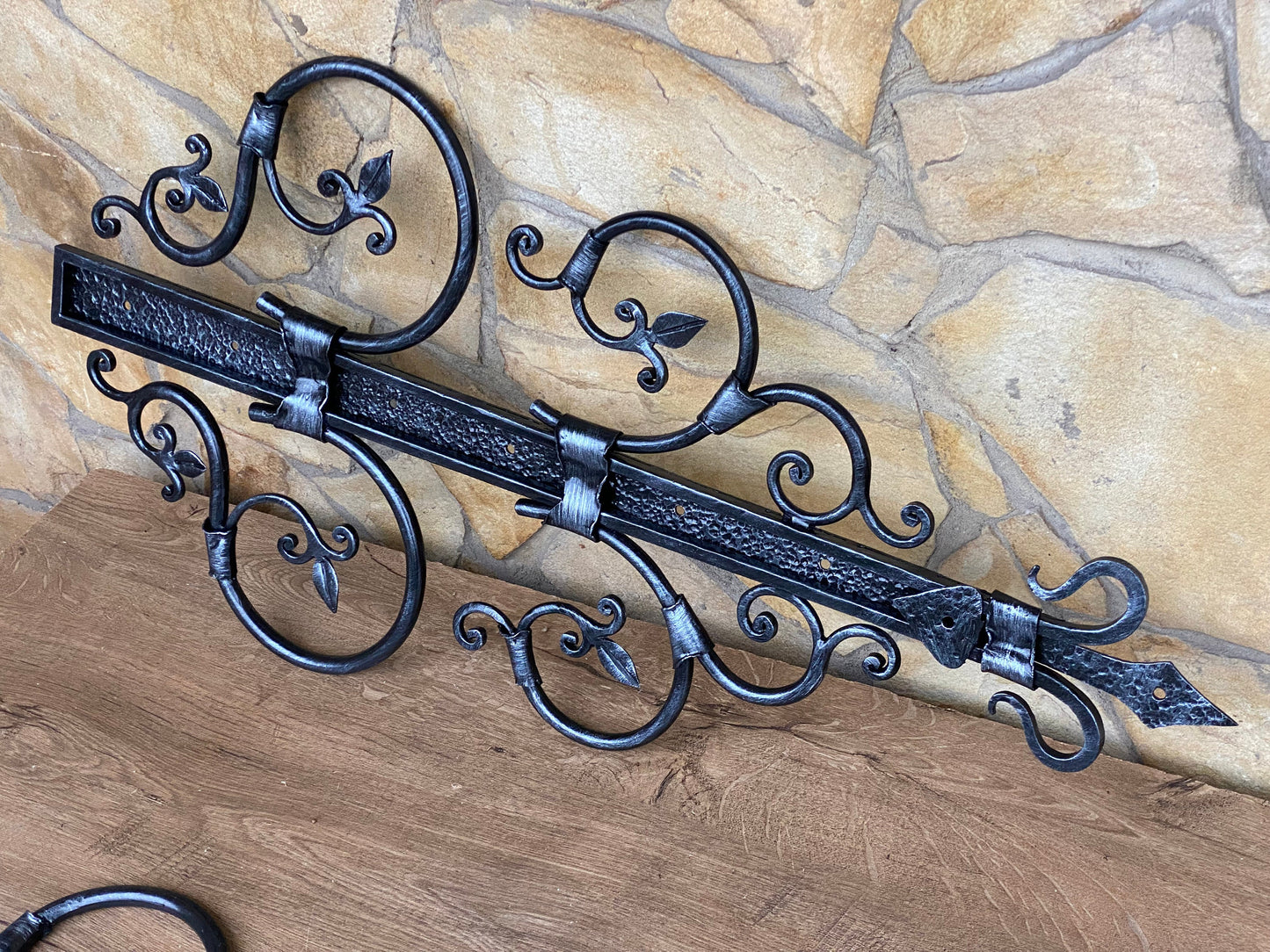 Gate hinges, false hinge, door handle, strap hinges, gate decor, iron gift, mailbox, Christmas, birthday, dads gift, blacksmith, steel gift