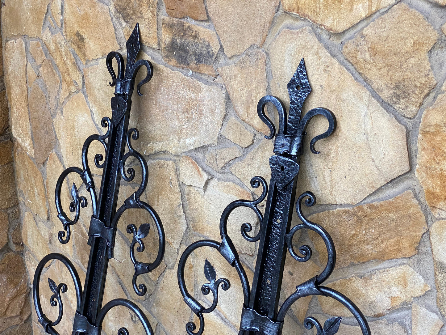 Gate hinges, false hinge, door handle, strap hinges, gate decor, iron gift, mailbox, Christmas, birthday, dads gift, blacksmith, steel gift