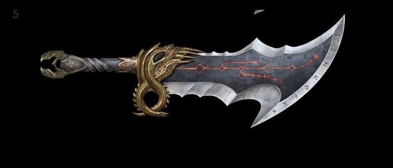 Kratos Leviathan Axe Blades of Chaos Blade of Exile Metal - Israel