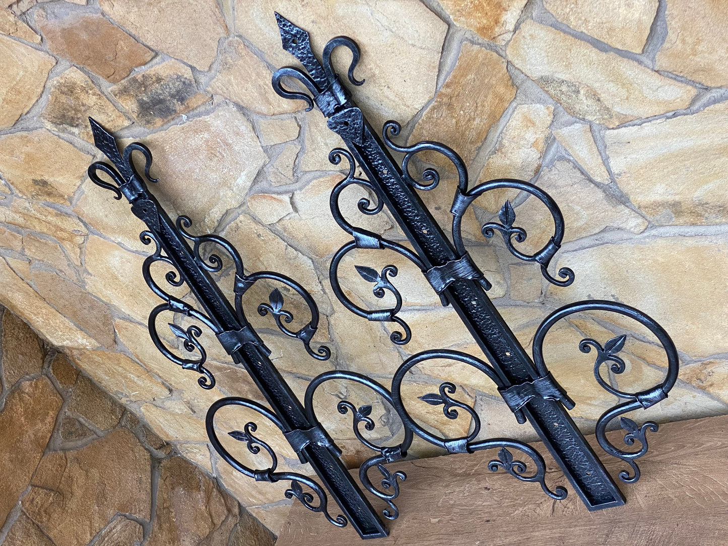 Gate hinges, false hinge, door handle, strap hinges, gate decor, iron gift, mailbox, Christmas, birthday, dads gift, blacksmith, steel gift