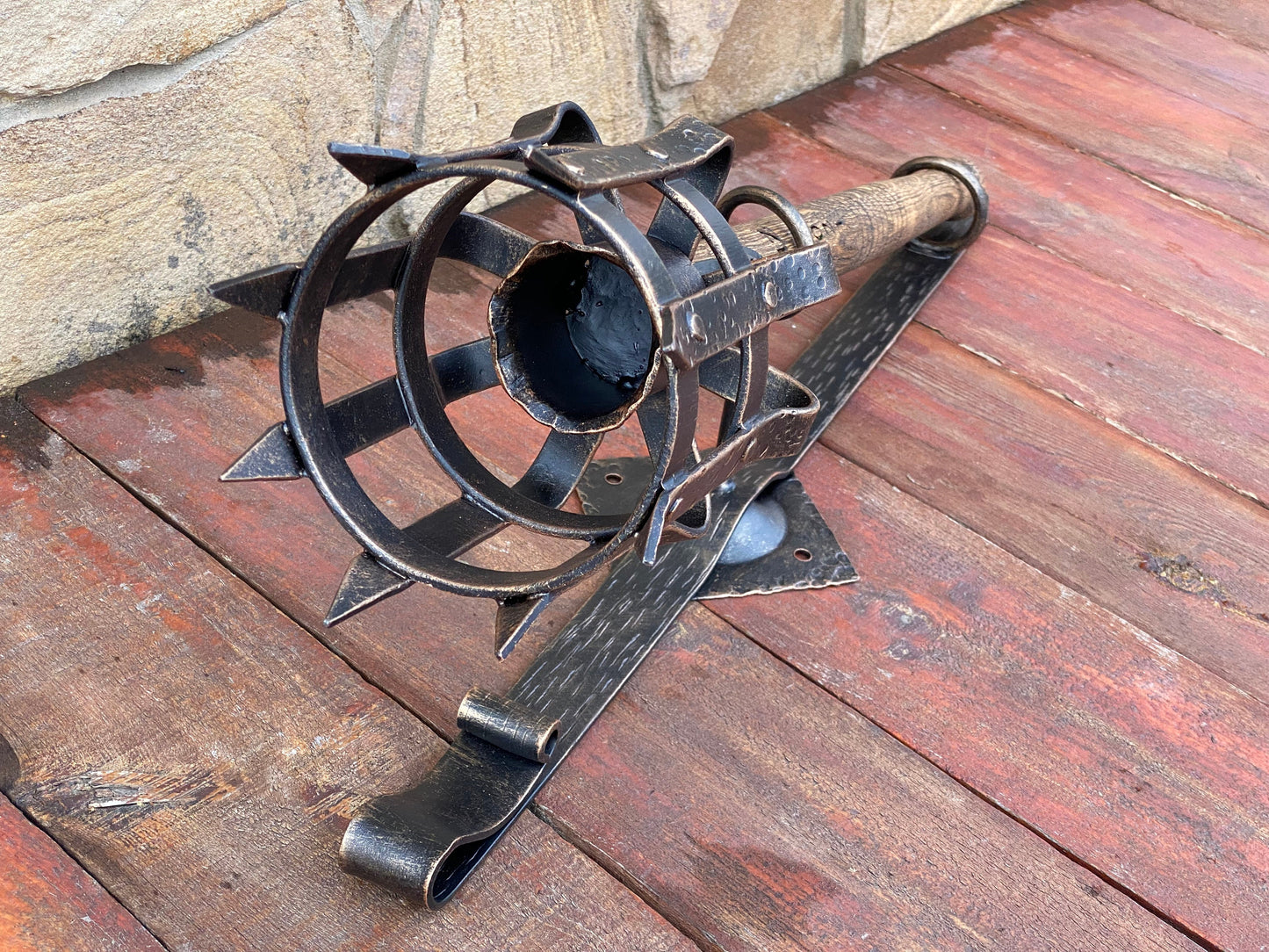 Candle holder, torch, medieval torch, fire torch, torch candle holder, wall torch, wedding decor, wall sconce, viking torch, birthday,sconce